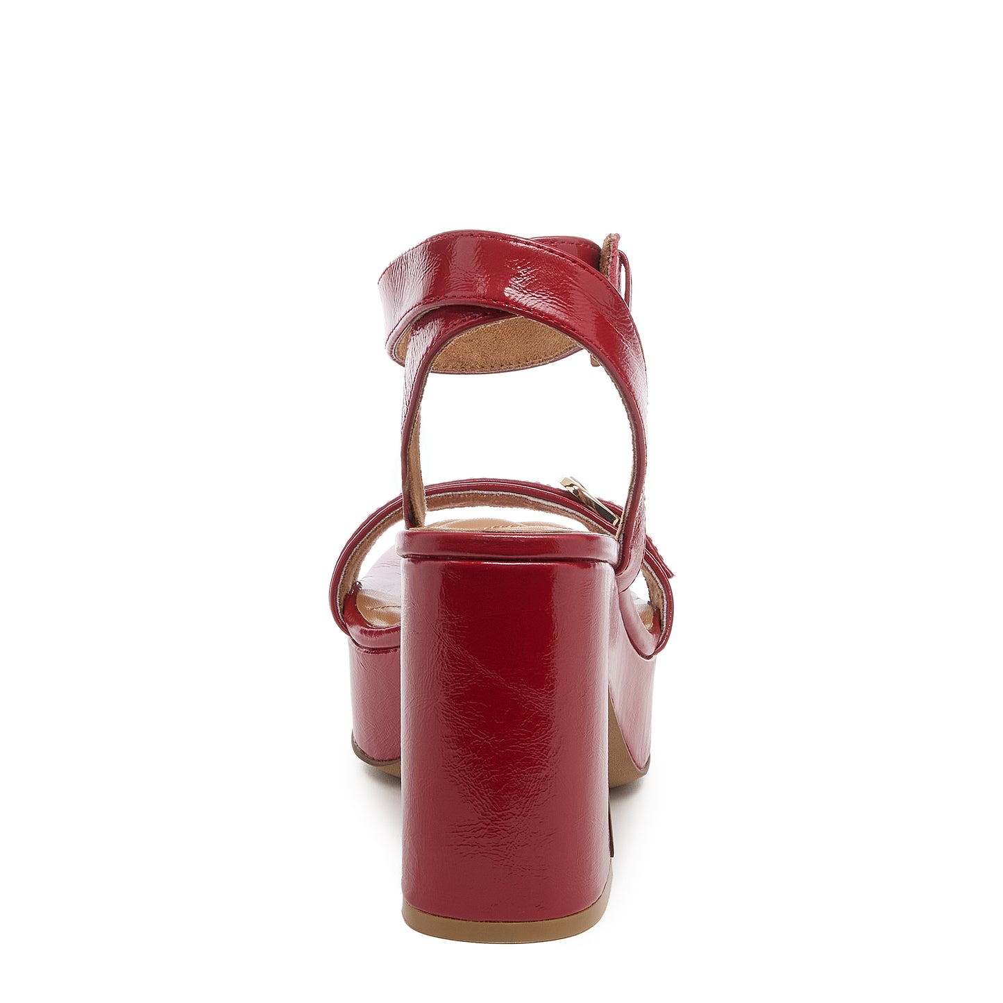 Wendy Crimson Leather Heel