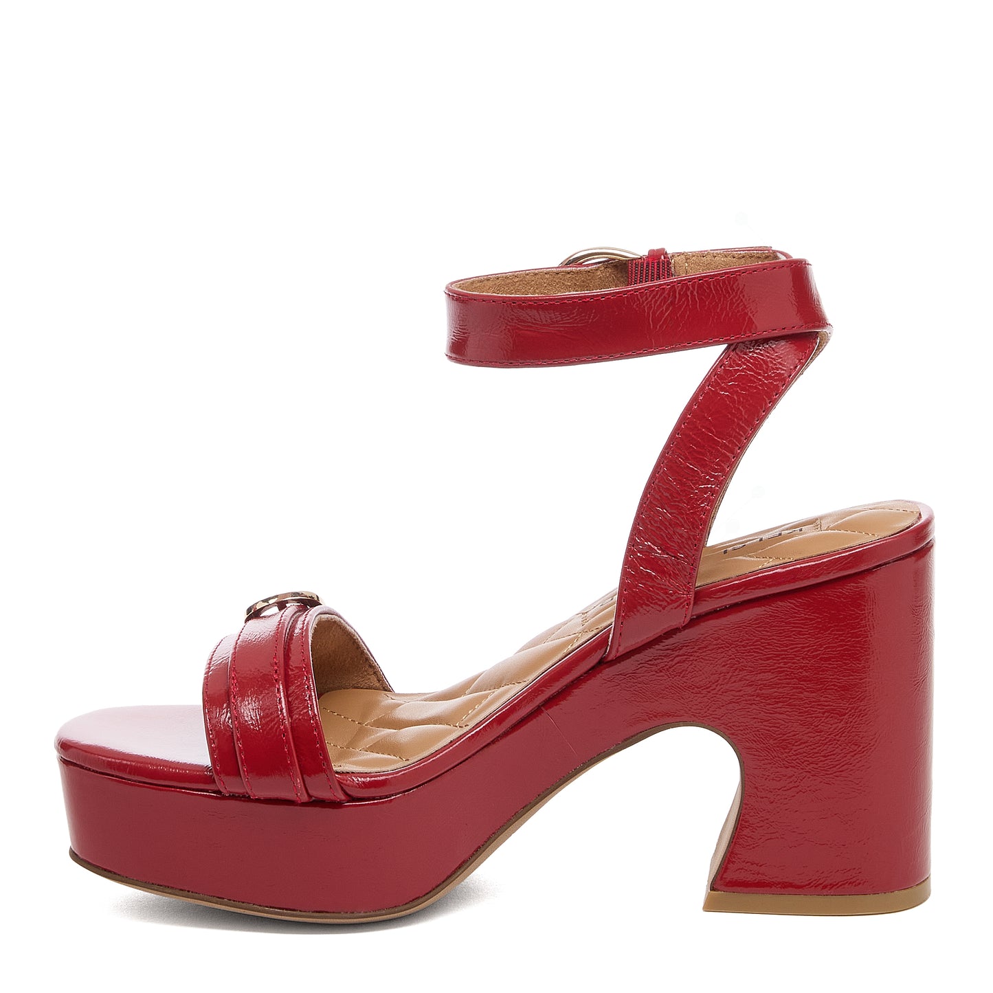 Wendy Crimson Leather Heel