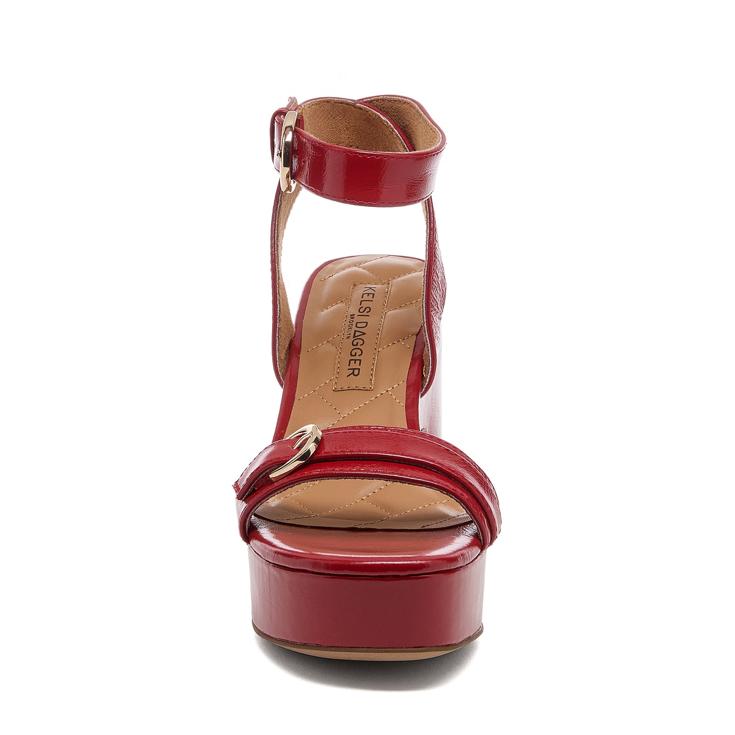 Wendy Crimson Leather Heel