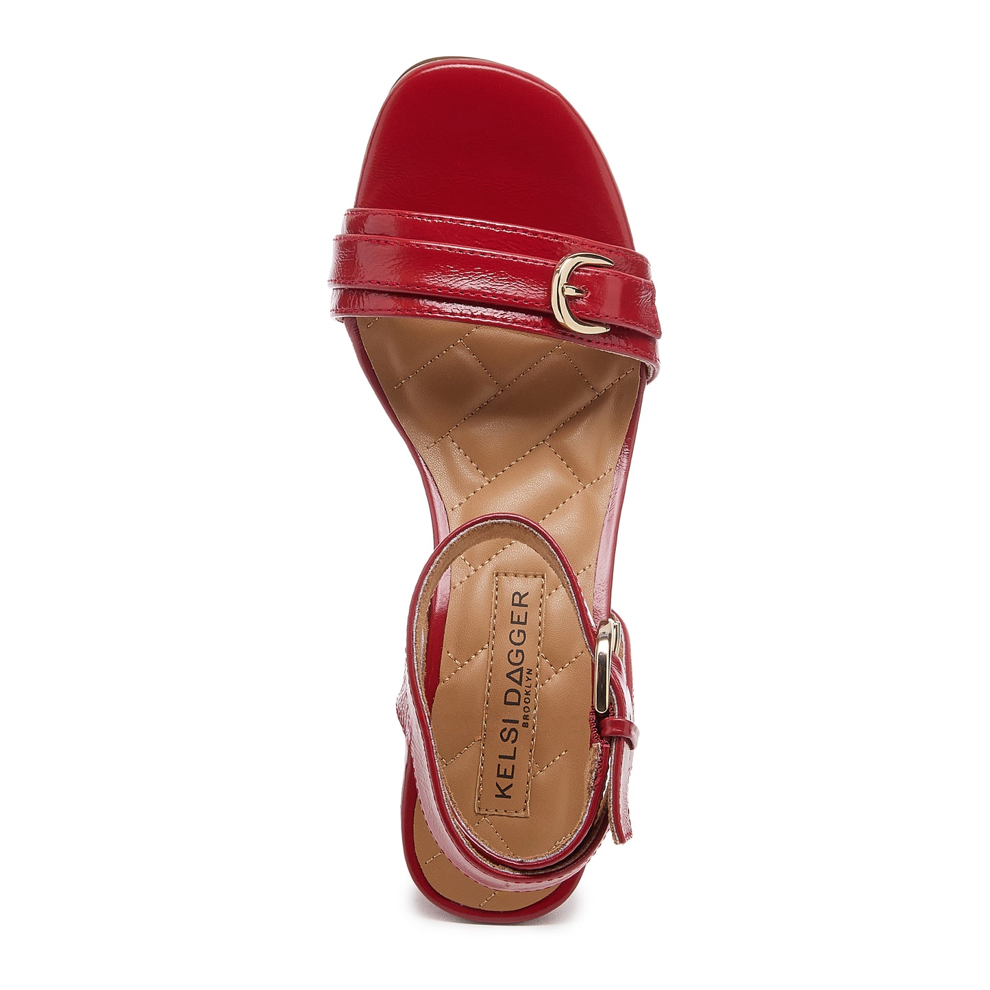 Wendy Crimson Leather Heel