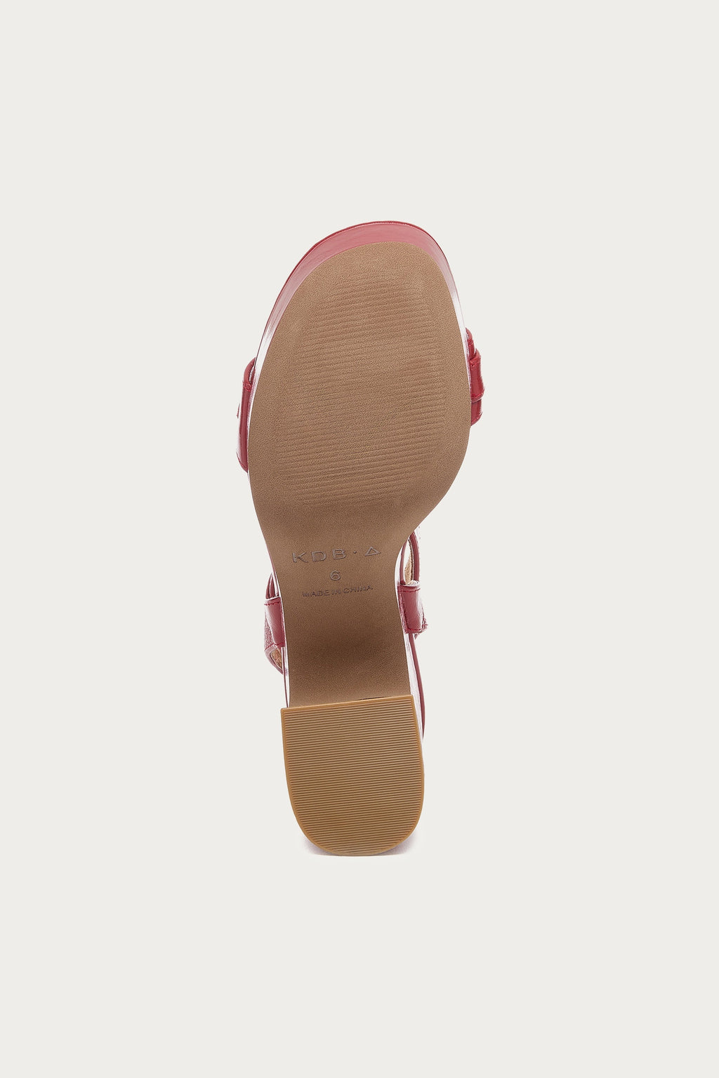 Wendy Crimson Leather Heel