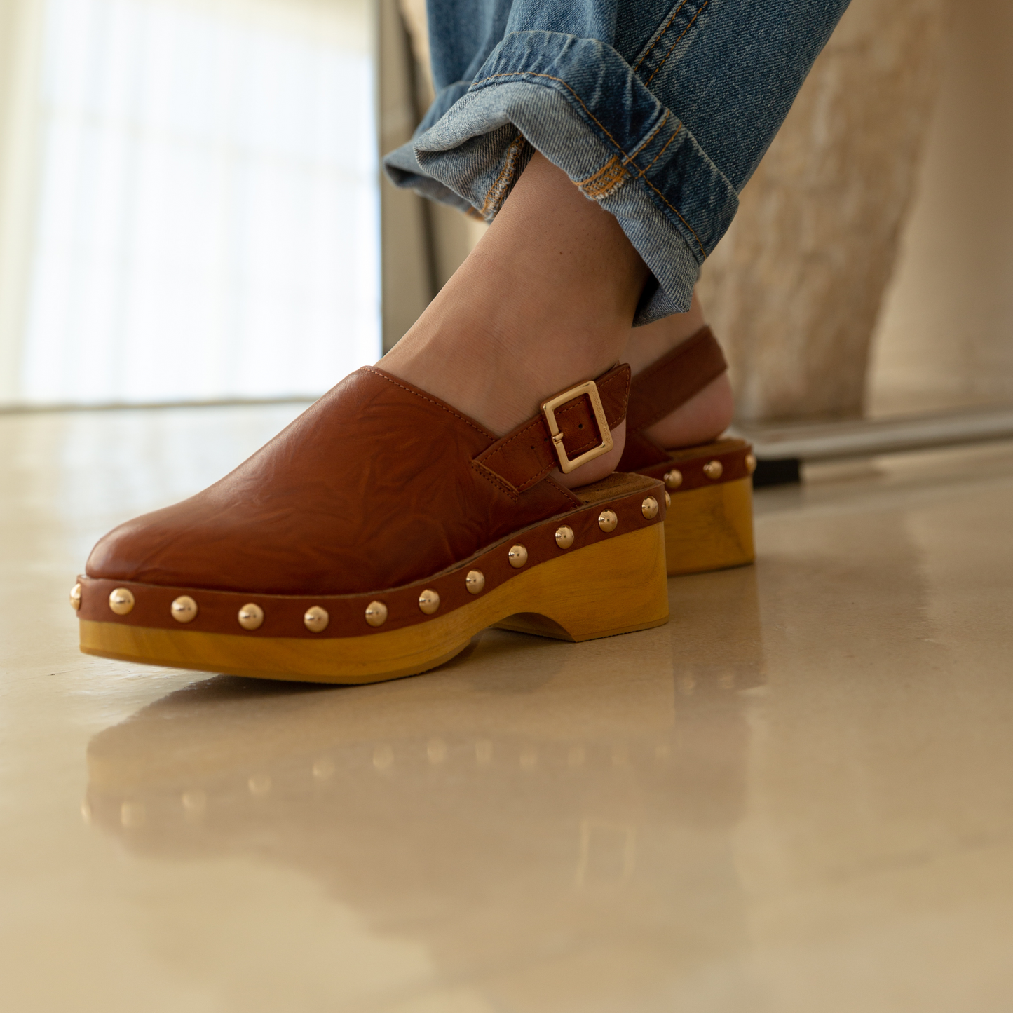 Warehouse Peanut Slingback Clog