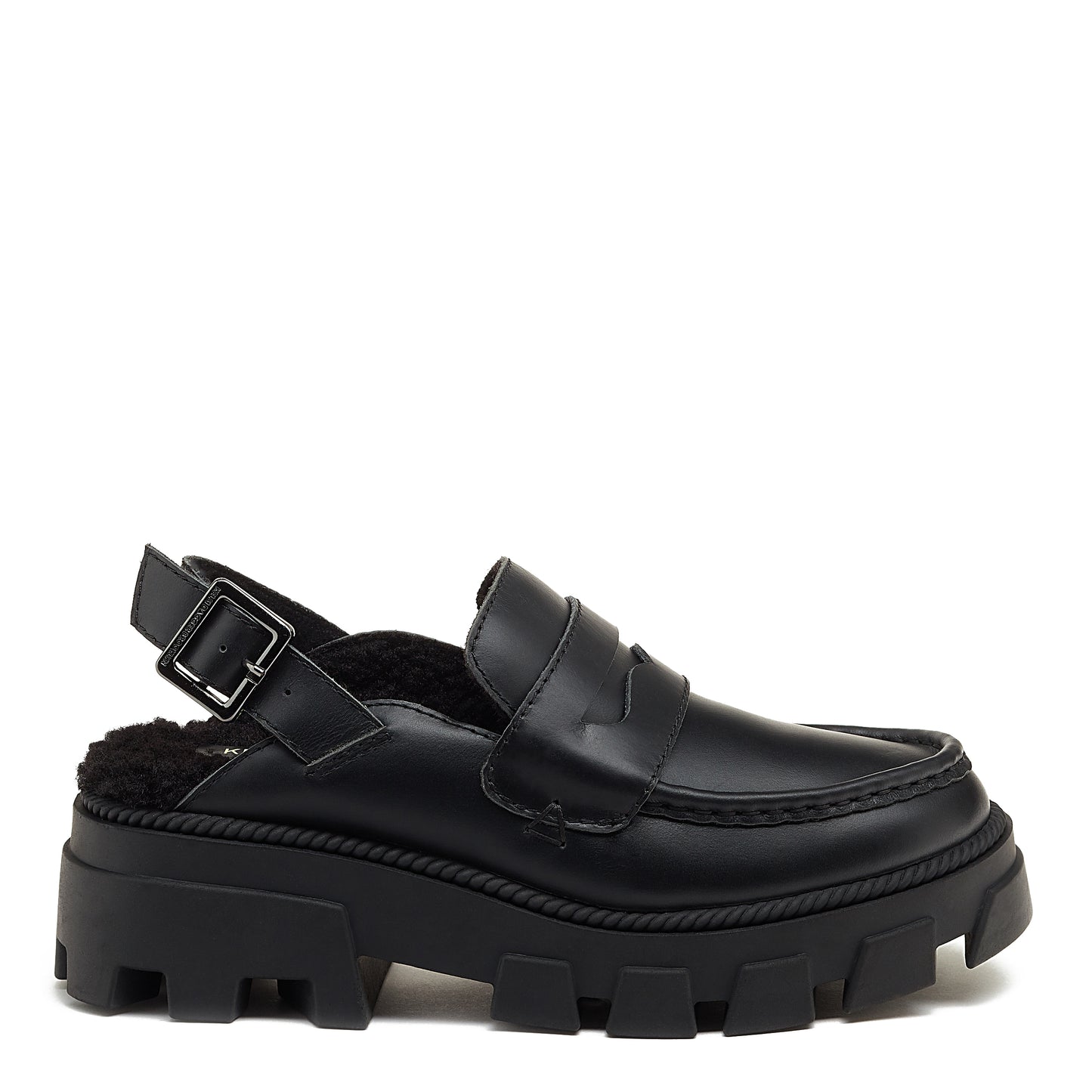 Bowery Black Lug Sole Loafer