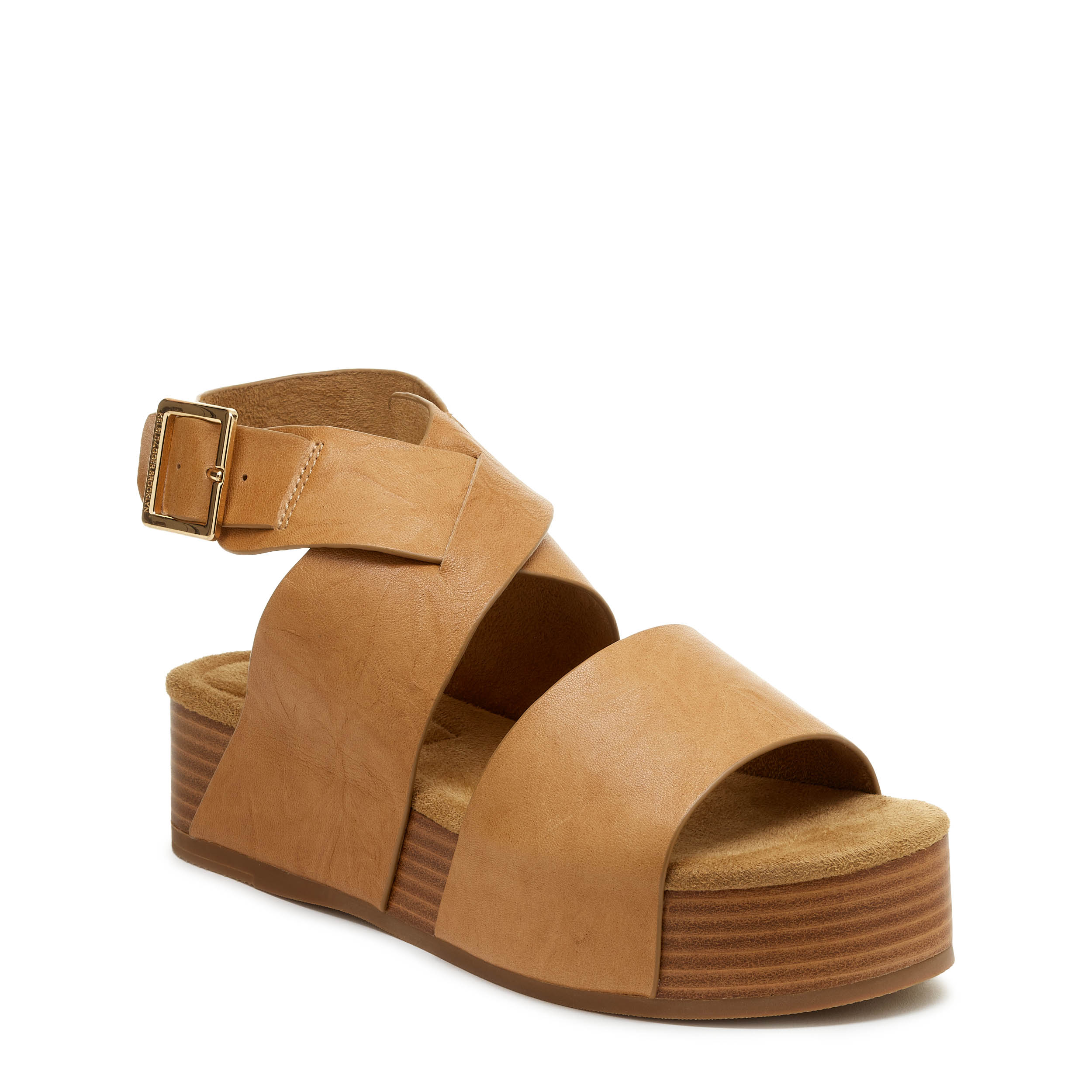 Congo Tan | Leather Slide Platform Sandals – Joku shoes