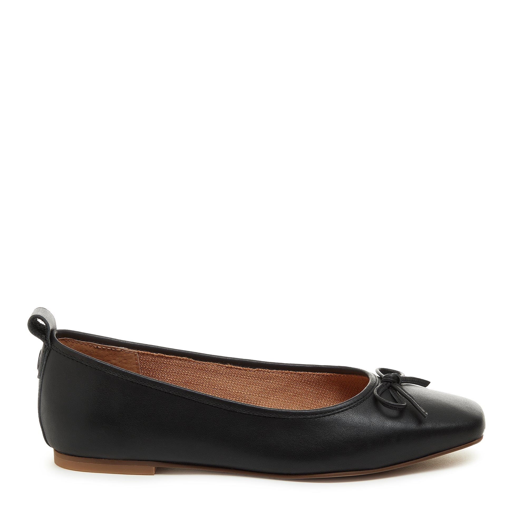 Leather ballet flats