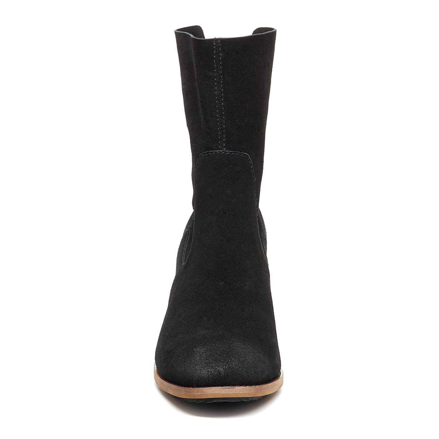 Island Black Suede Booties