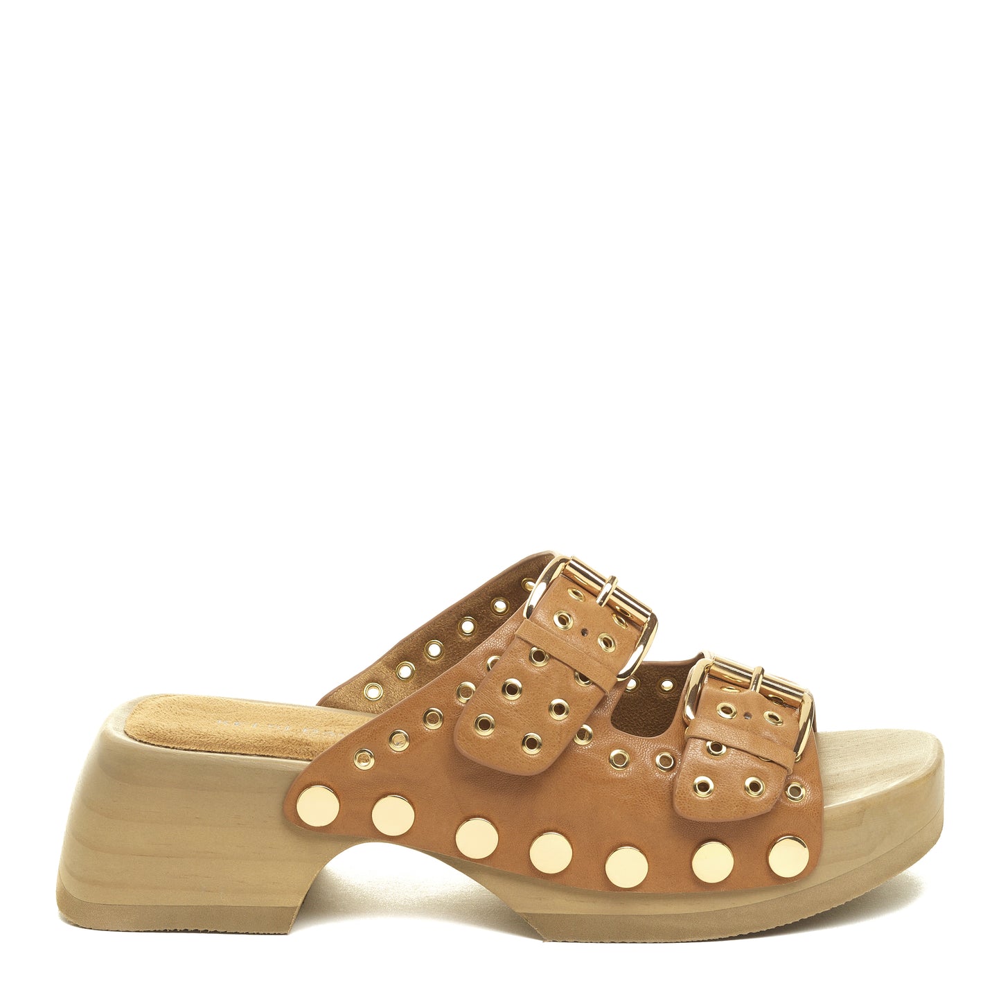 Jolt Tan Clog Sandals