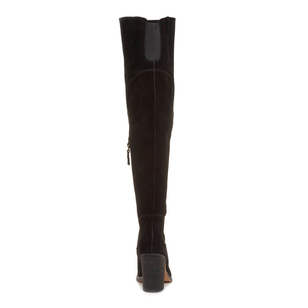 Logan Black Wide Calf Boot