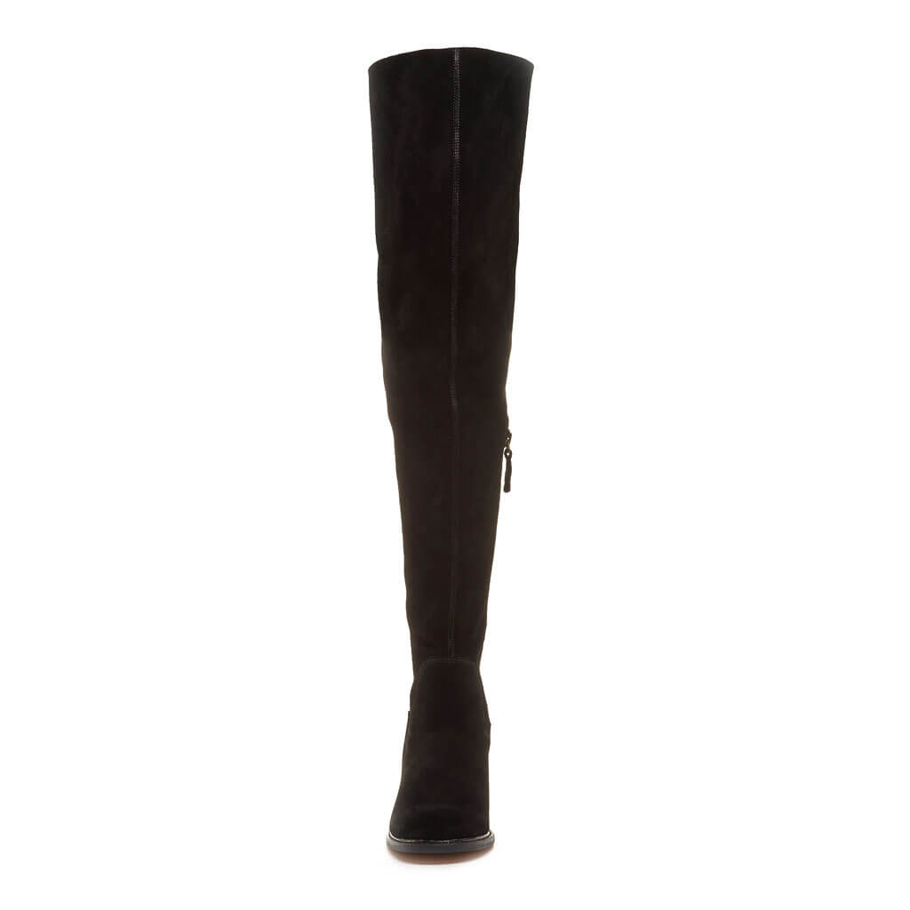 Logan Black Wide Calf Boot