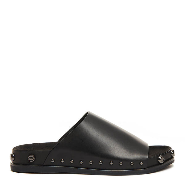 Black stud slides shop
