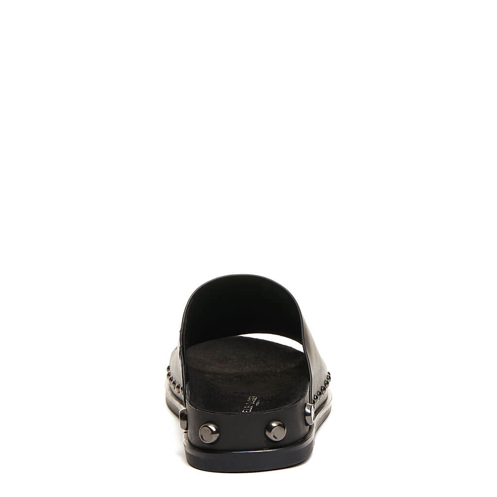 Squish Black Stud Slide Sandal