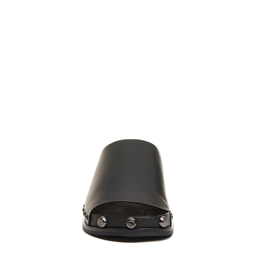 Squish Black Stud Slide Sandal