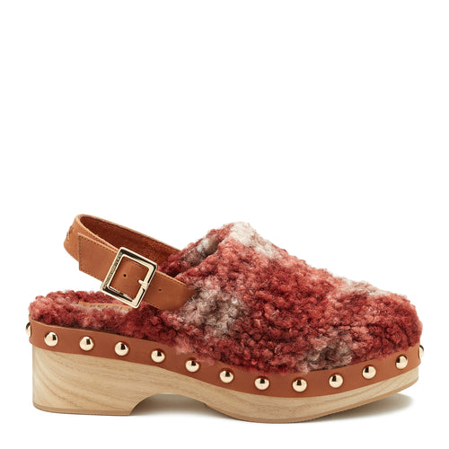 Warehouse Garnet Multi Slingback Clog