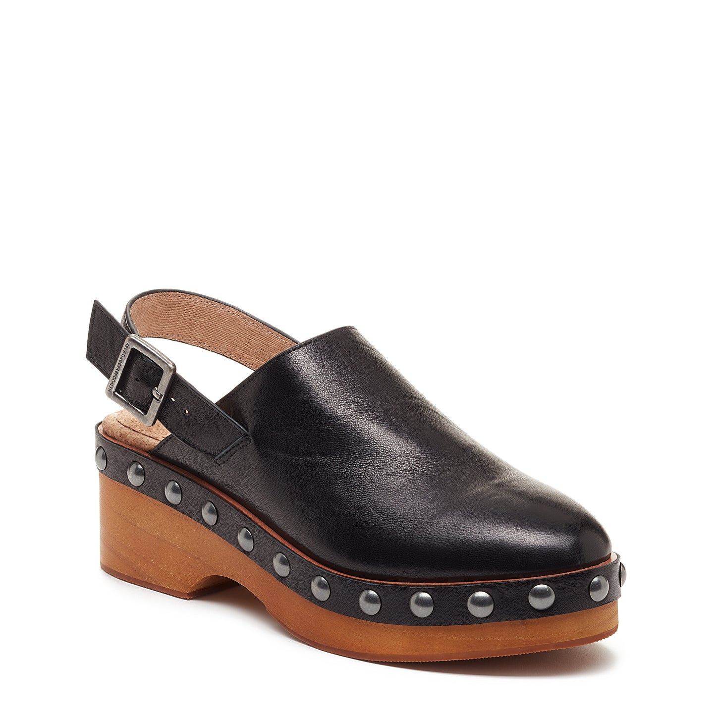 Warehouse Black Leather Clog by Kelsi Dagger BK®