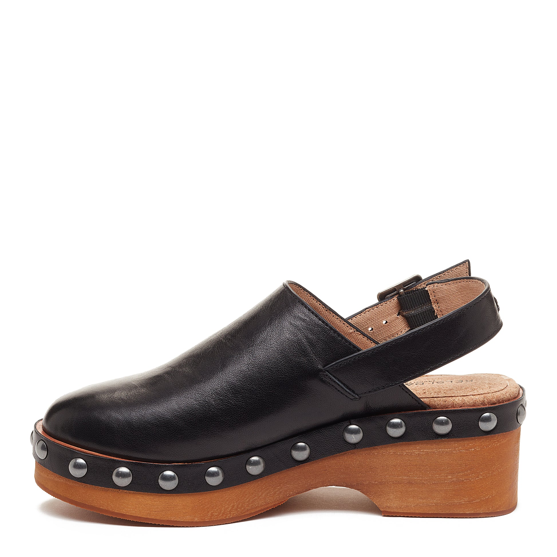 Warehouse Black Leather Clog by Kelsi Dagger BK®